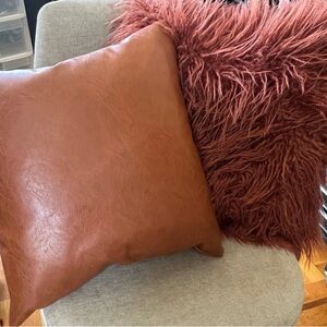 OBO~ Choose the Leather or the Fur Pillow